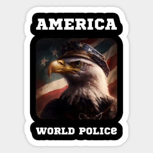 America - World Police Sticker